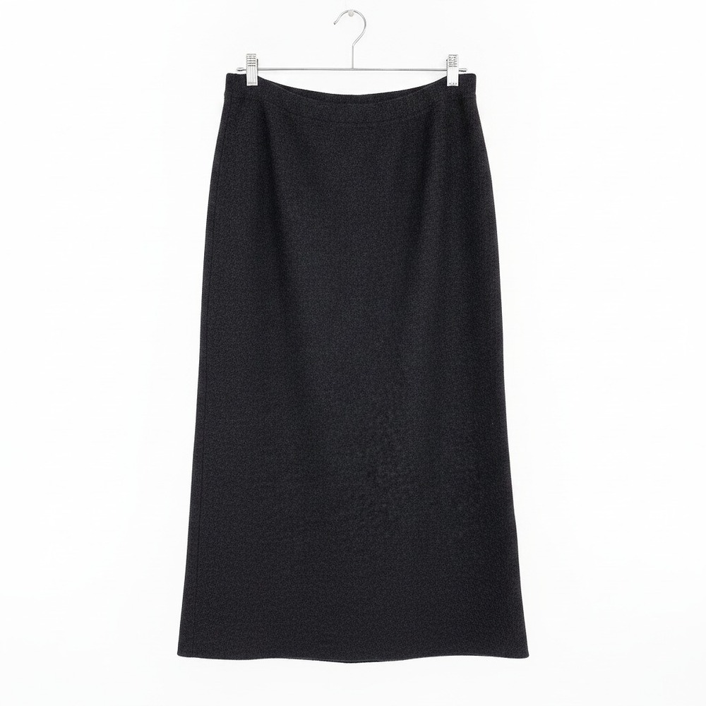 Eileen Fisher Grey Wool Midi Skirt | Women’s Regular PM
